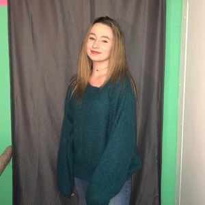 Blue comfy oversized sweater